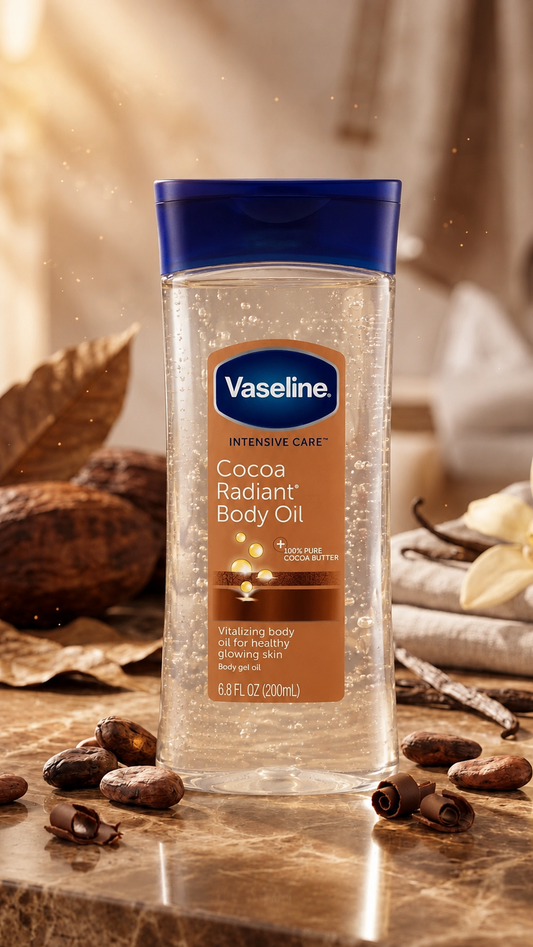 Vaseline cocoa radiant body oil