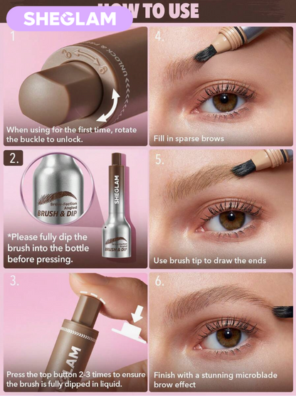 Pinceau Biseauté Pour Sourcils